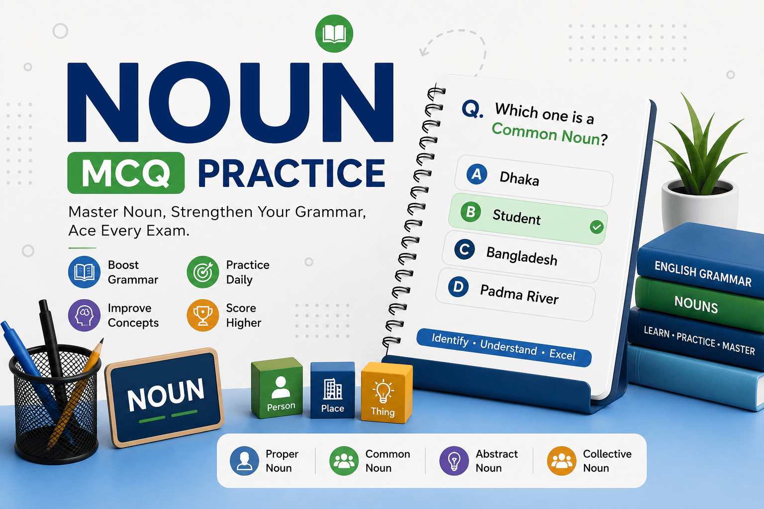 Noun MCQ Question With Answer | 100+ Noun MCQ practice Question