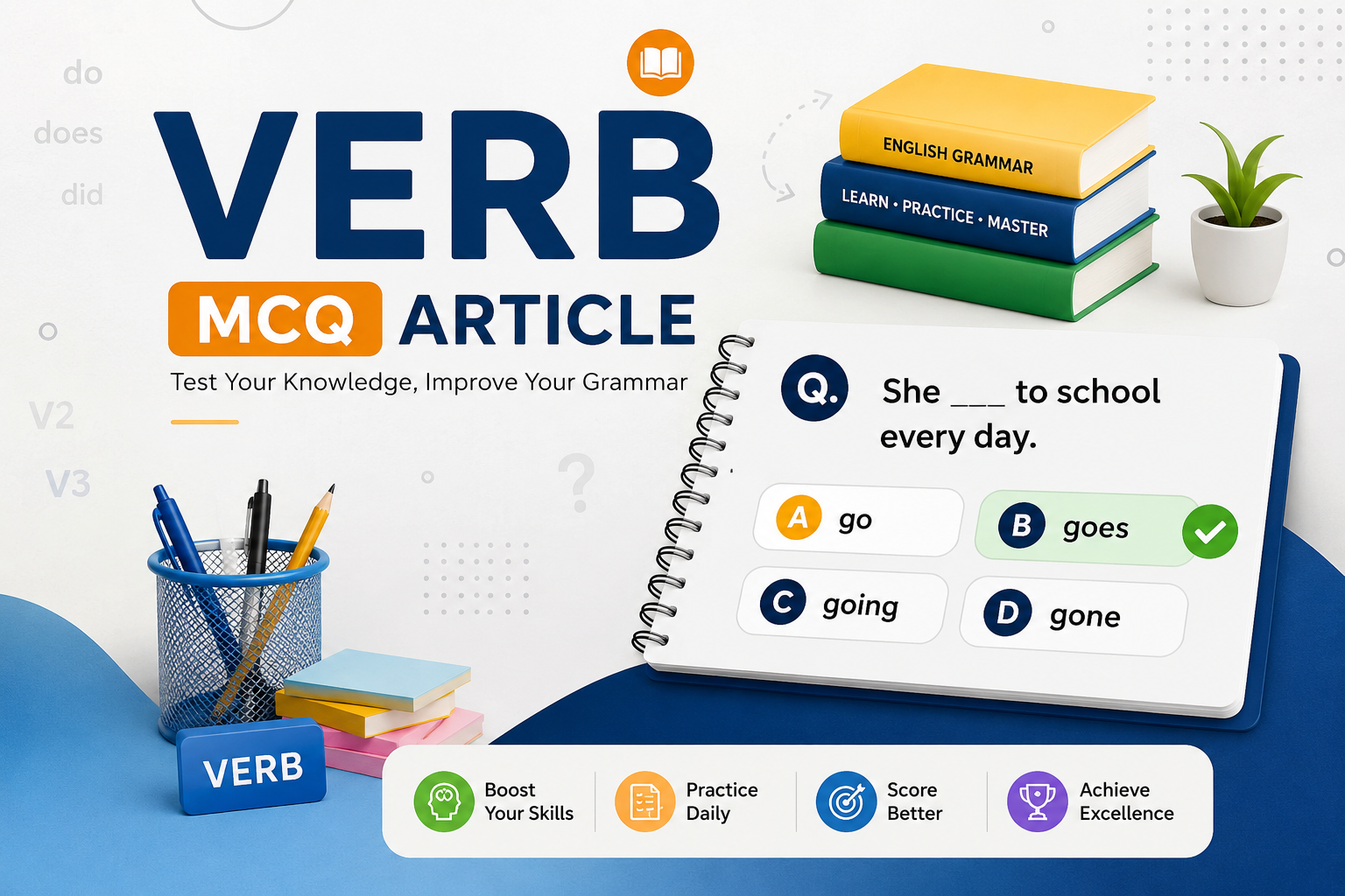 Verb MCQ Question With Answer | 200+ Verb MCQ practice Question